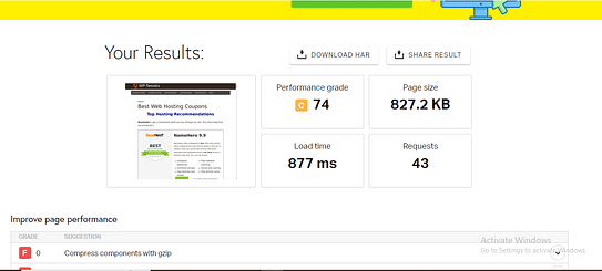 Namehero speed test - wp kartik